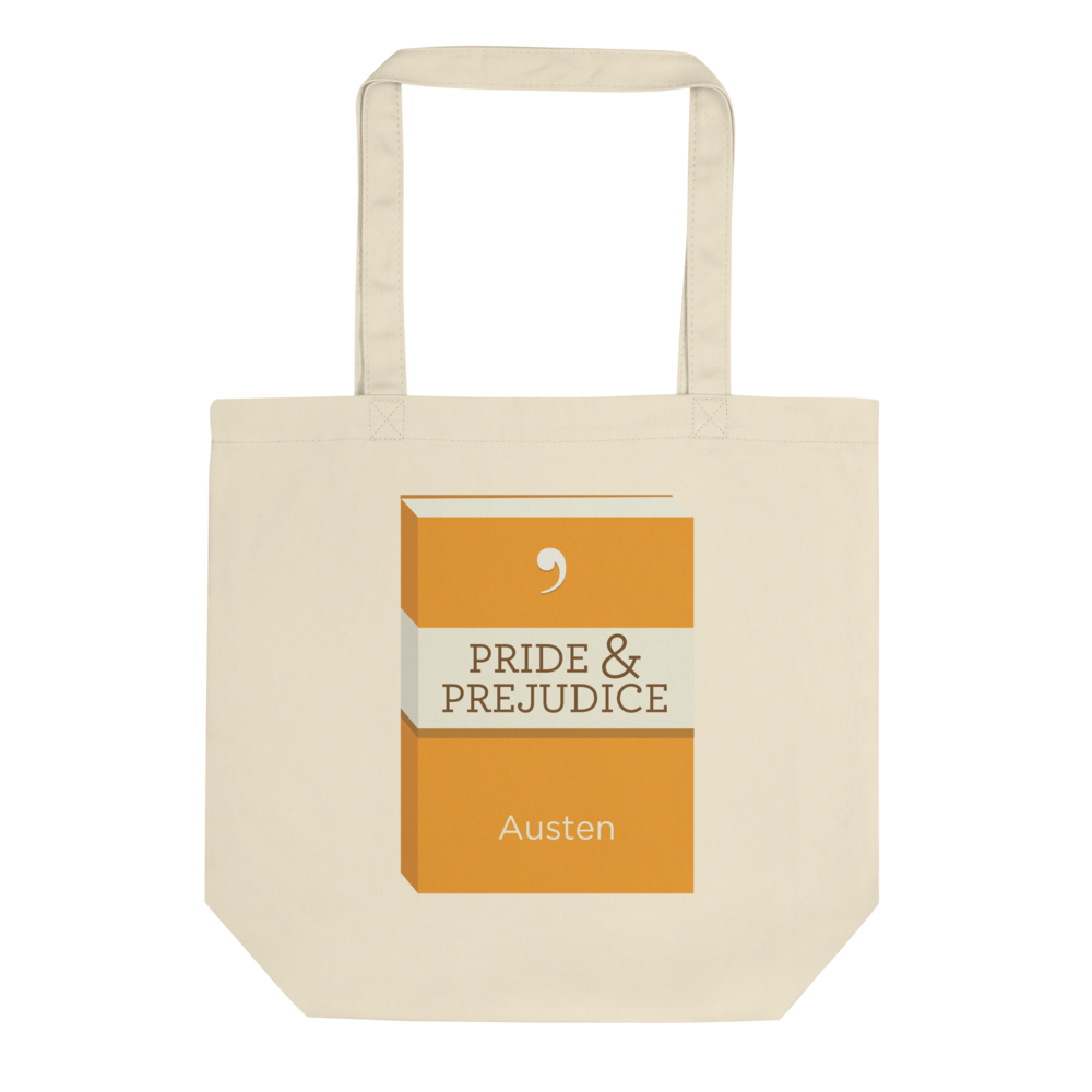 Pride and Prejudice Purple Tote Bag